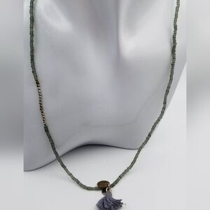 Sweet blossom tassel tribal necklace